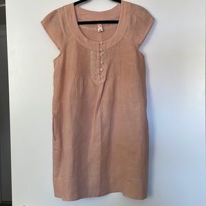 Anthropologie Linen Dress with Pockets